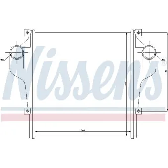 Intercooler, échangeur NISSENS