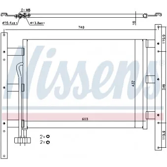 Condenseur, climatisation NISSENS 94682