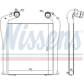 Intercooler, échangeur NISSENS