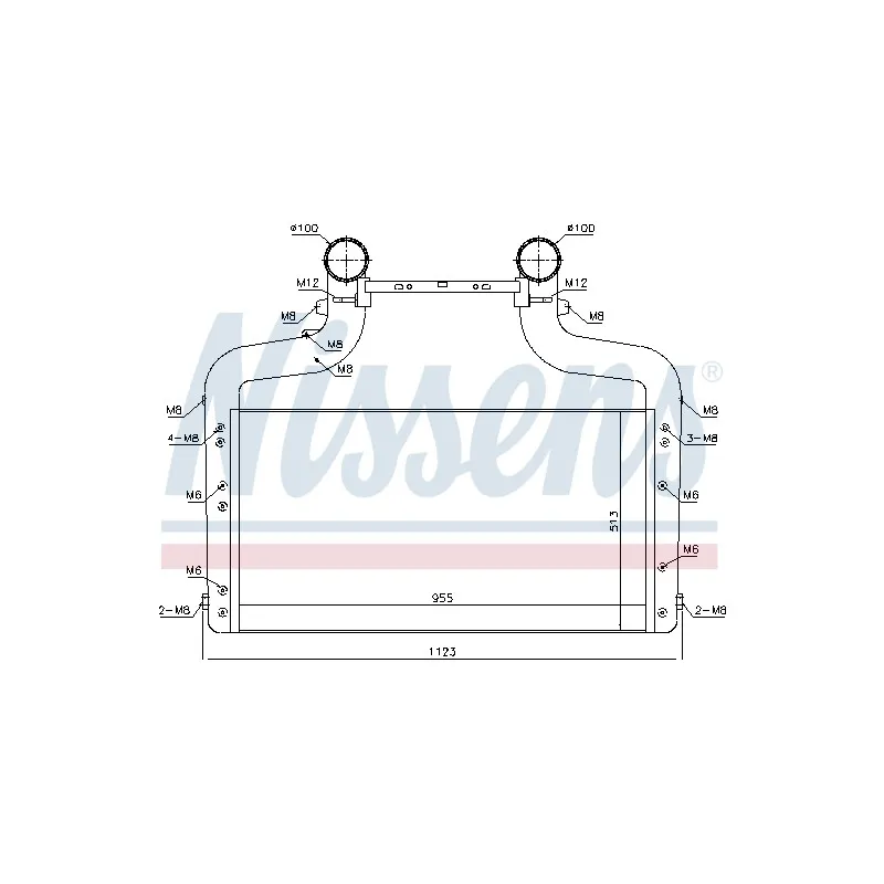 Intercooler, échangeur NISSENS 96083
