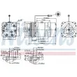 Compresseur, climatisation NISSENS 89439 - Visuel 1