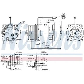 Compresseur, climatisation NISSENS 89439