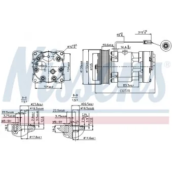 Compresseur, climatisation NISSENS 89411