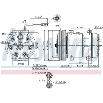 Compresseur, climatisation NISSENS 89458