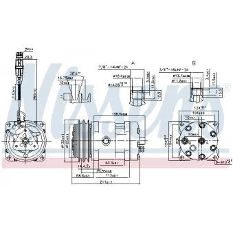 Compresseur, climatisation NISSENS 89472