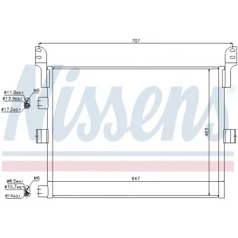 Condenseur, climatisation NISSENS