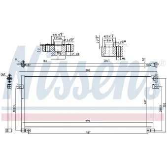 Condenseur, climatisation NISSENS
