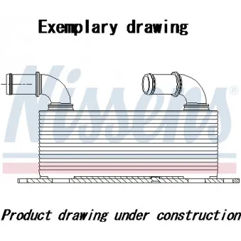 radiateur d'huile, retardateur NISSENS 90954
