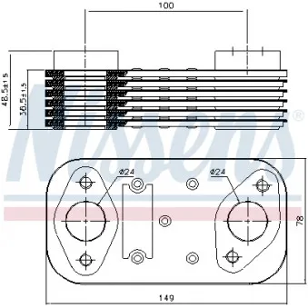 Radiateur d'huile NISSENS