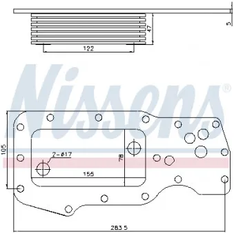 Radiateur d'huile NISSENS 91131