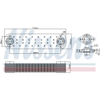 Radiateur d'huile NISSENS 91133