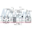 Compresseur, climatisation NISSENS 89657 - Visuel 1