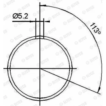 Coussinet de palier, bielle GLYCO 55-3663 SEMI