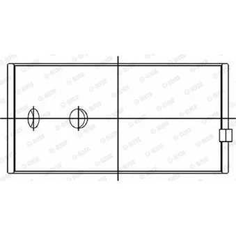 Coussinet de bielle GLYCO 71-4113 STD