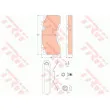 Jeu de 4 plaquettes de frein avant TRW GDB5084 - Visuel 3