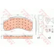 Jeu de 4 plaquettes de frein avant TRW GDB5111 - Visuel 2