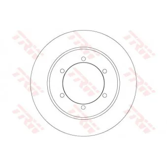 Jeu de 2 disques de frein arrière TRW