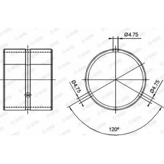 Coussinet de palier, bielle GLYCO