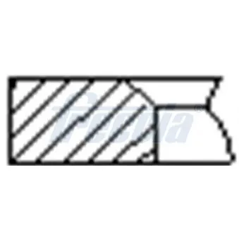 Jeu de segments de pistons FRECCIA FR10-202000