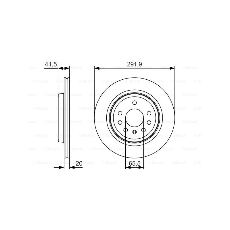 Jeu de 2 disques de frein avant BOSCH 0 986 479 S27