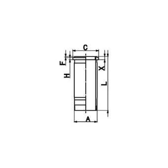 Chemise de cylindre KOLBENSCHMIDT 89925110