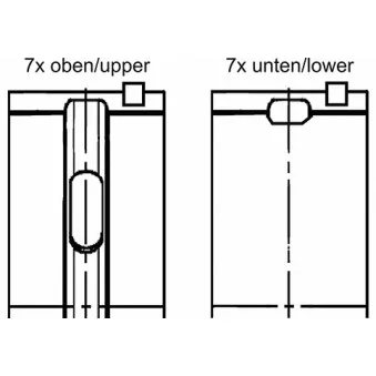 Kit de coussinet de vilebrequin KOLBENSCHMIDT