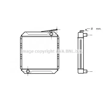 Radiateur, refroidissement du moteur AVA QUALITY COOLING