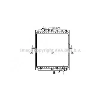 Radiateur, refroidissement du moteur AVA QUALITY COOLING