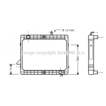 Radiateur, refroidissement du moteur AVA QUALITY COOLING