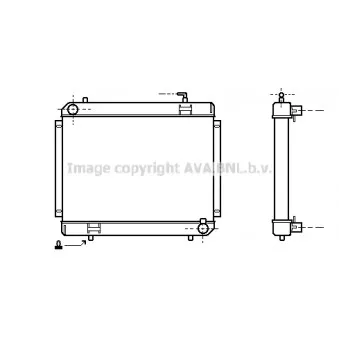Radiateur, refroidissement du moteur AVA QUALITY COOLING