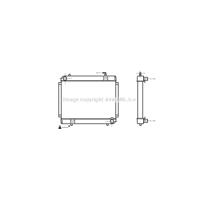 Radiateur, refroidissement du moteur AVA QUALITY COOLING ME2114