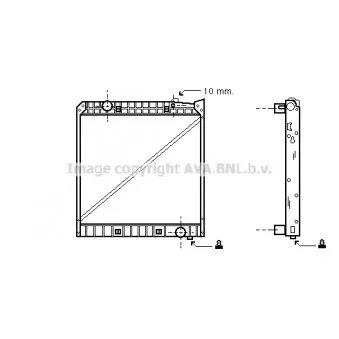 Radiateur, refroidissement du moteur AVA QUALITY COOLING