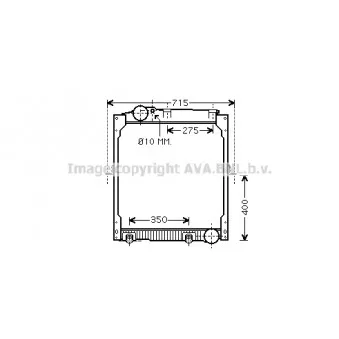Radiateur, refroidissement du moteur AVA QUALITY COOLING