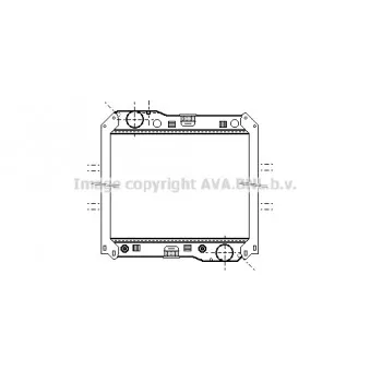 Radiateur, refroidissement du moteur AVA QUALITY COOLING