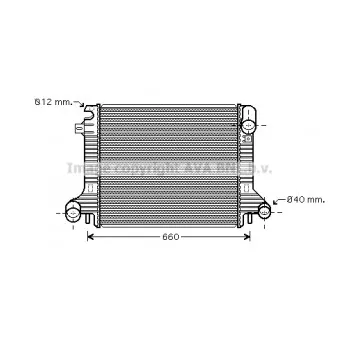 Radiateur, refroidissement du moteur AVA QUALITY COOLING