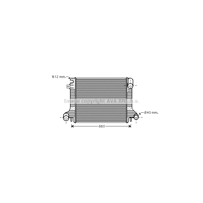 Radiateur, refroidissement du moteur AVA QUALITY COOLING ME2206