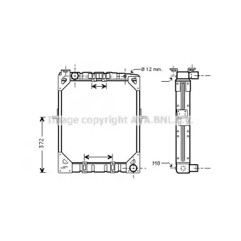 Radiateur, refroidissement du moteur AVA QUALITY COOLING