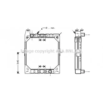Radiateur, refroidissement du moteur AVA QUALITY COOLING