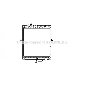 Radiateur, refroidissement du moteur AVA QUALITY COOLING