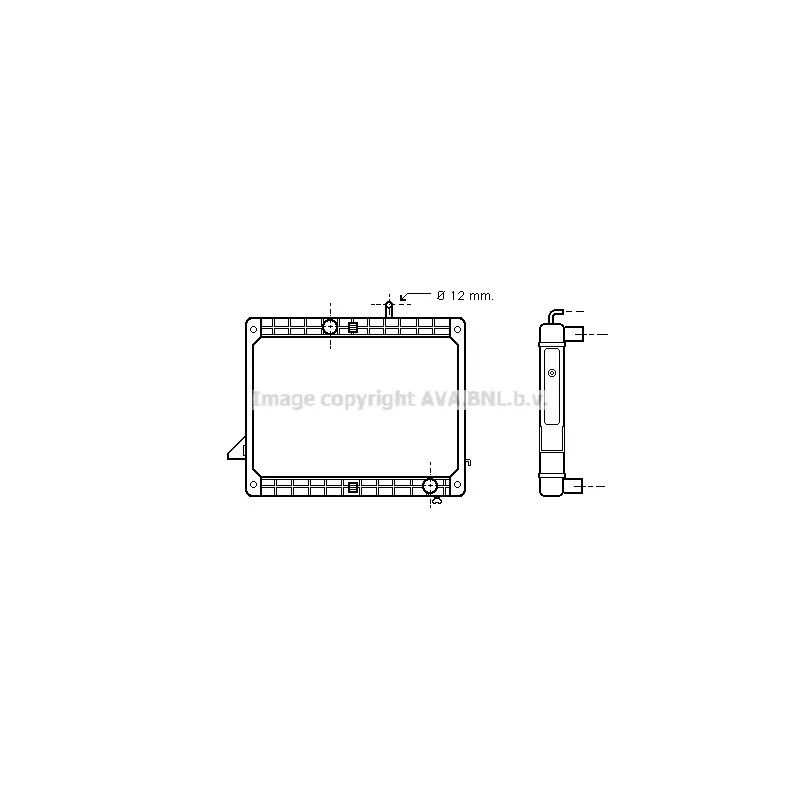 Radiateur, refroidissement du moteur AVA QUALITY COOLING ME2173