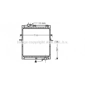 Radiateur, refroidissement du moteur AVA QUALITY COOLING