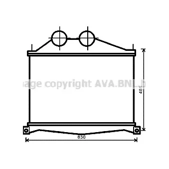 Intercooler, échangeur AVA QUALITY COOLING