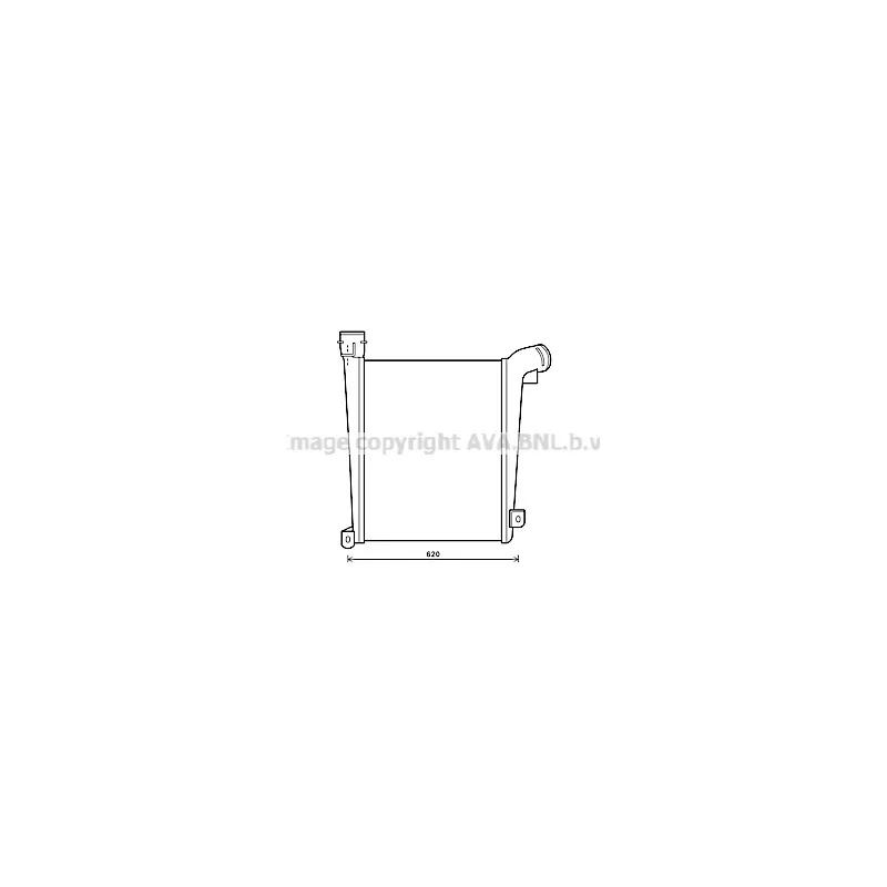 Intercooler, échangeur AVA QUALITY COOLING ME4270