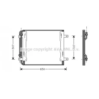 Condenseur, climatisation AVA QUALITY COOLING