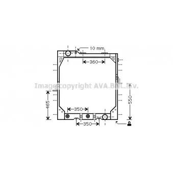 Radiateur, refroidissement du moteur AVA QUALITY COOLING