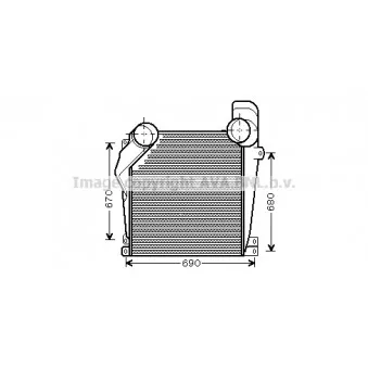 Intercooler, échangeur AVA QUALITY COOLING