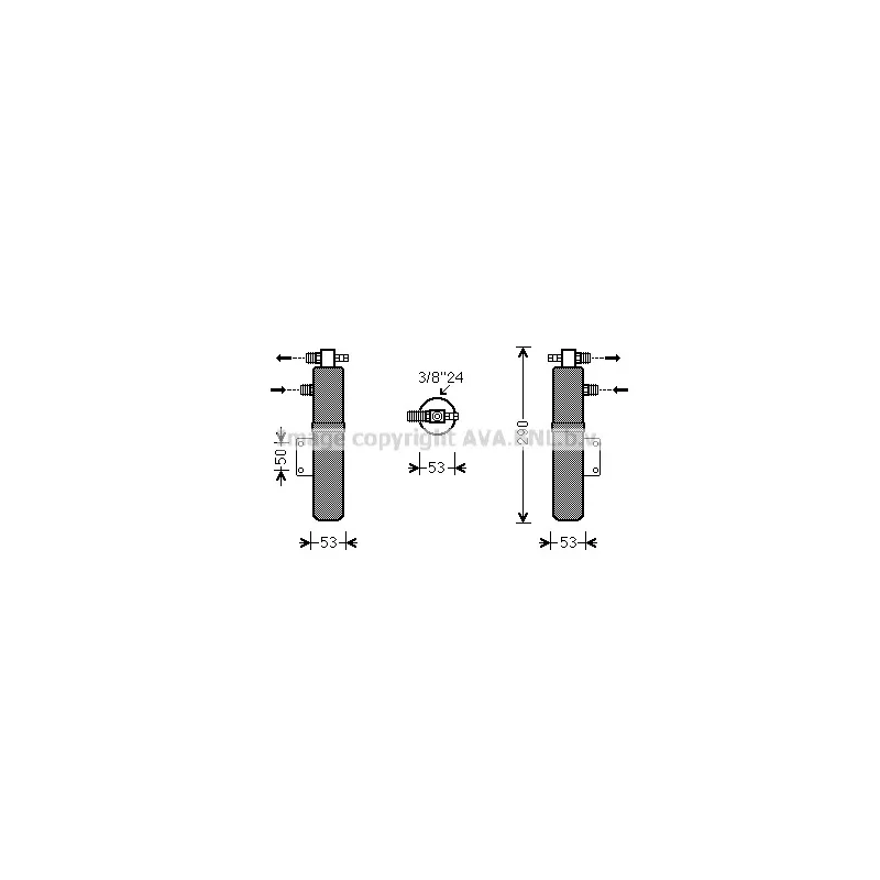 Filtre déshydratant, climatisation AVA QUALITY COOLING MED269