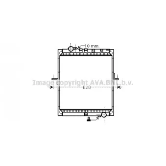 Radiateur, refroidissement du moteur AVA QUALITY COOLING