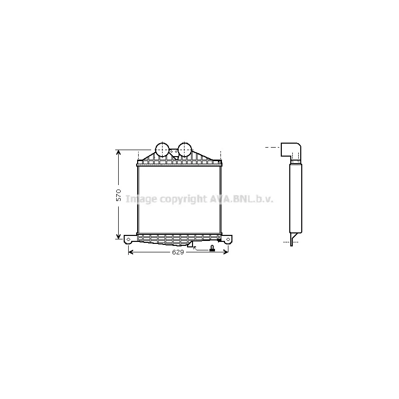 Intercooler, échangeur AVA QUALITY COOLING ME4218