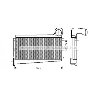 Intercooler, échangeur AVA QUALITY COOLING
